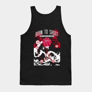 Basketball Born to shoot playbook 10 Tank Top